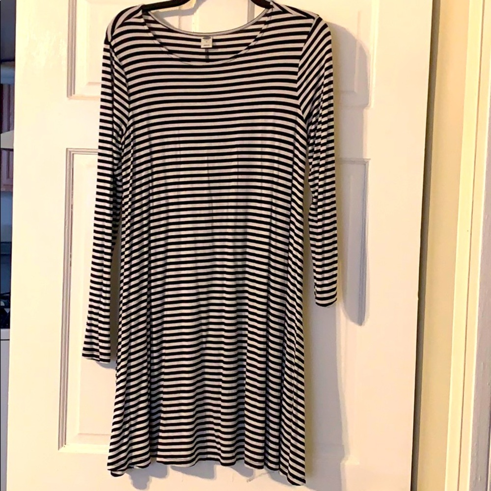 Black and White Stripped Dress